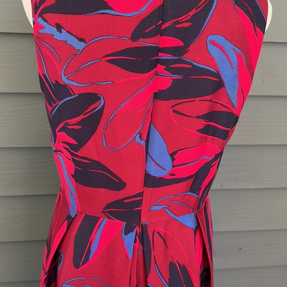 Draper James V-Neck Pleated A-Line Cocktail Dress Size 10 - Picture 6 of 8